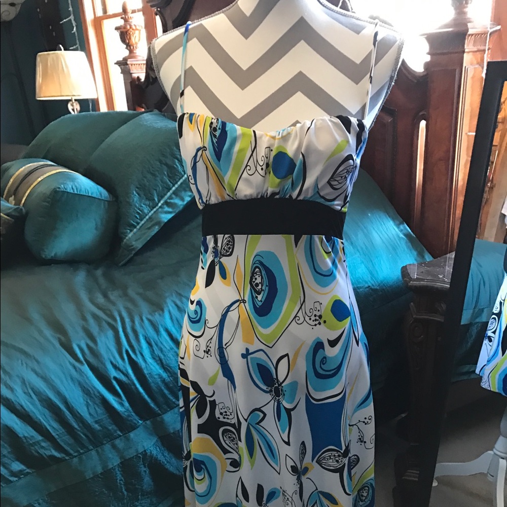 Strappy summer dress.