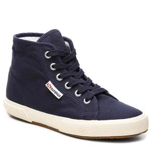 New Superga sz 10 navy blue high top sneaker