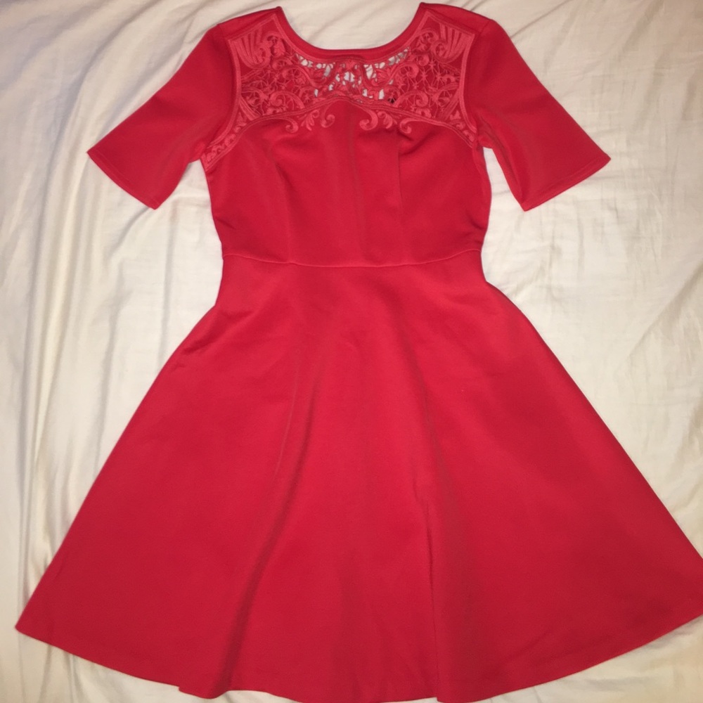 red dress