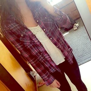 Vintage boyfriend American eagle flannel