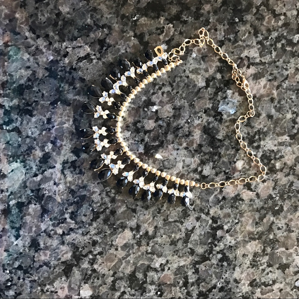 Black gold necklace