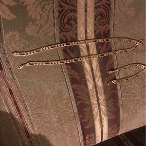 14k gold necklace and bracelet