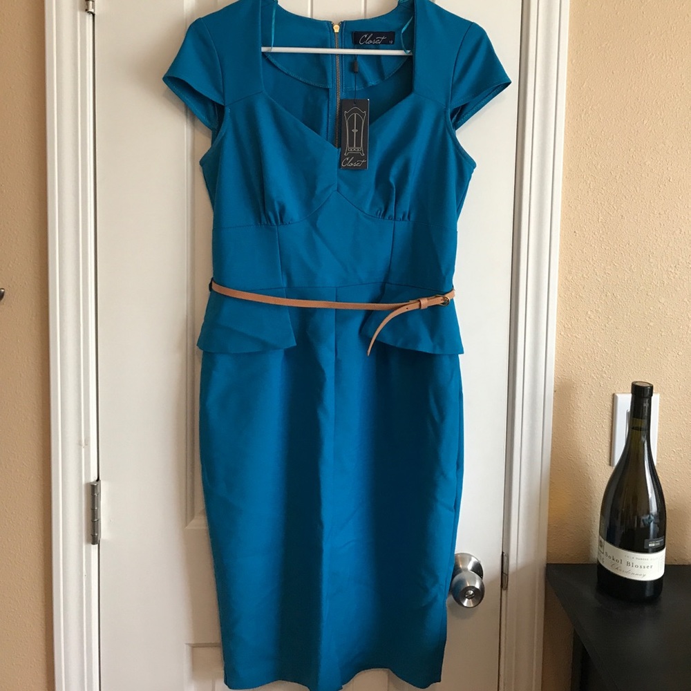 Retro turquoise dress (MOD CLOTH)