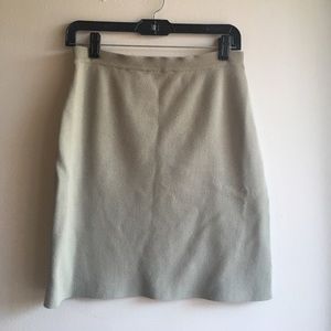 Taupe knit skirt