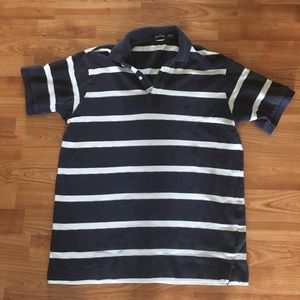 Nautica White/Navy Cotton Polo Shirt