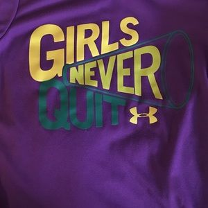 Girls Under Armour heat gear shirt.
