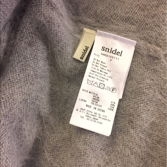 Japanese Brand Snidel angora dress set - Picture 4 of 6