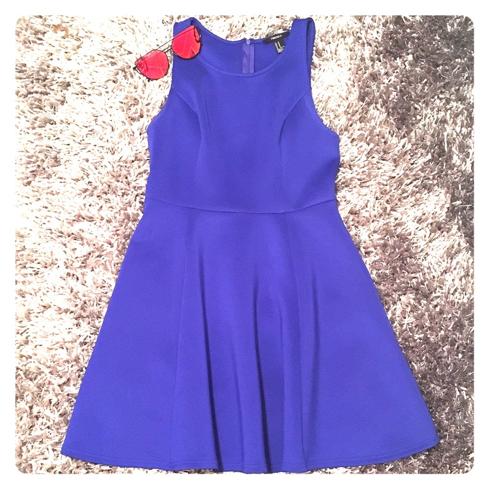 Royal Blue Skater Dress