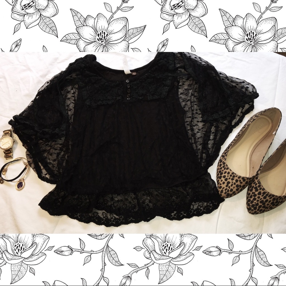 Lace Black Top