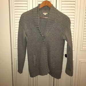 Crewcuts sz 14 gray knitted zip up sweater