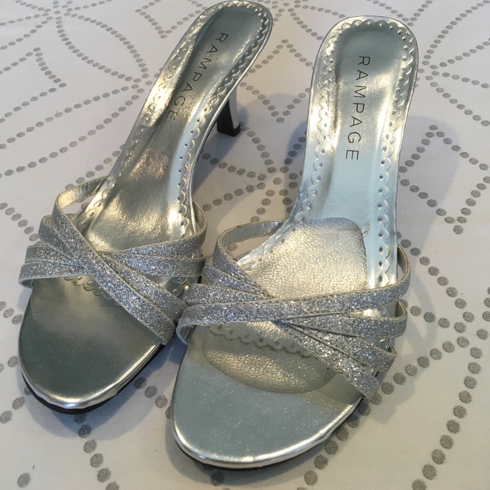 Silver dancing shoes