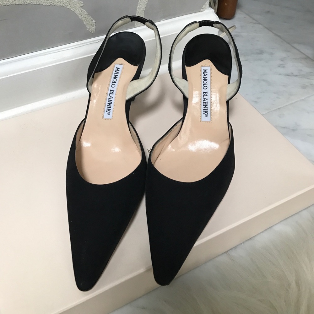 Manolo Blahnik sling-back pump