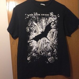 The Dark Knight Rises black and white tee