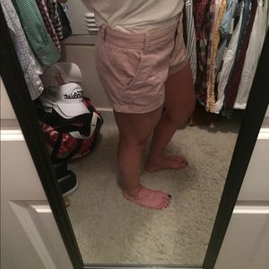 3" Blush JCrew Chino Shorts