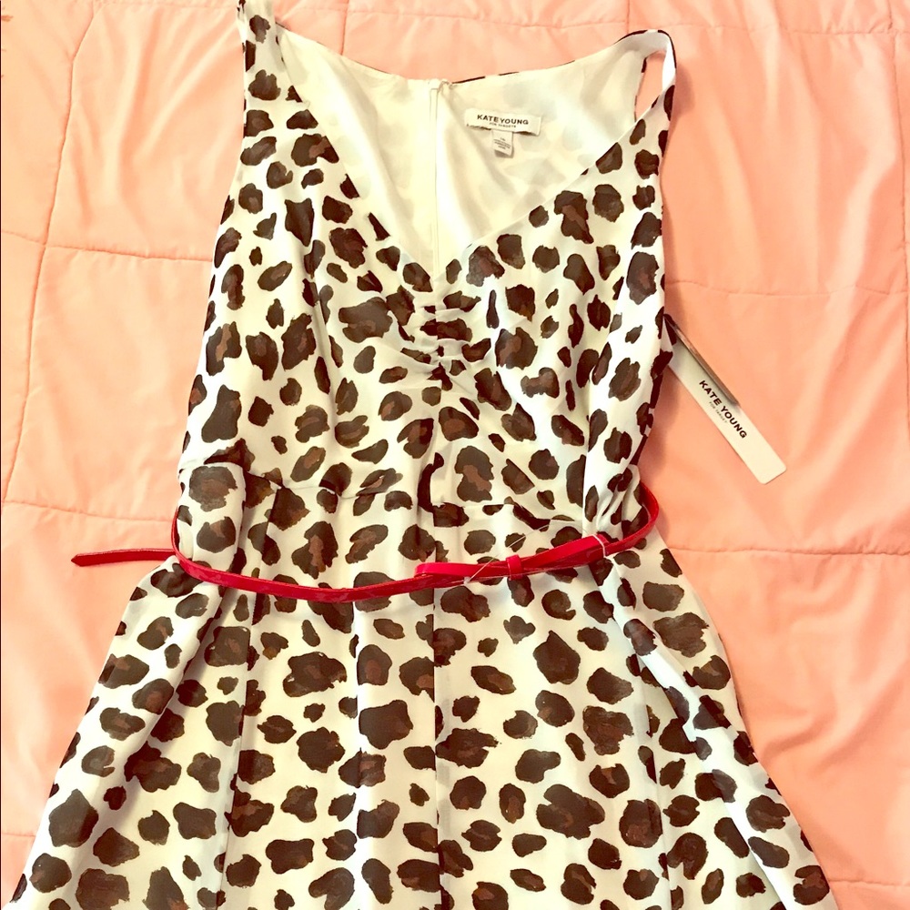 Kate Young Leopard Print Dress NWT