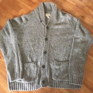 Marled Wool Men's St. John's Bay Cardigan Sweater