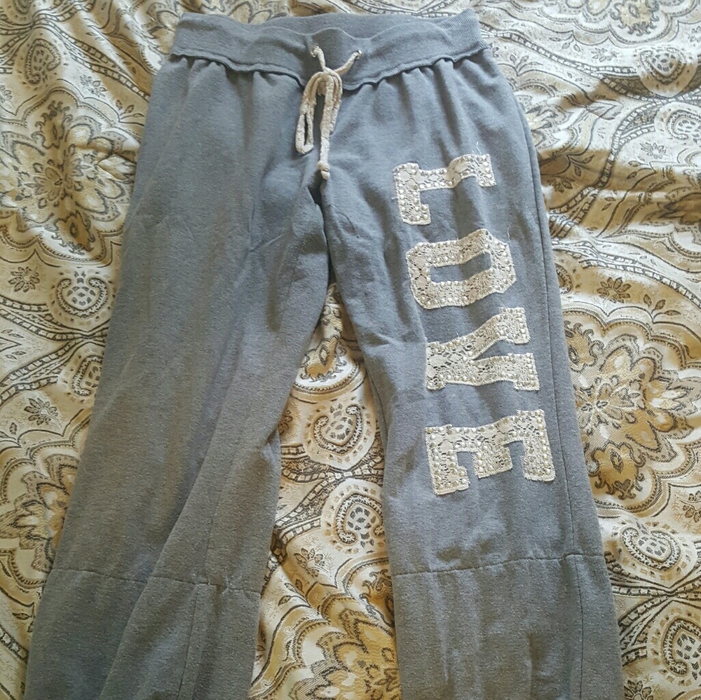Gray Love Vanity Sweat pants