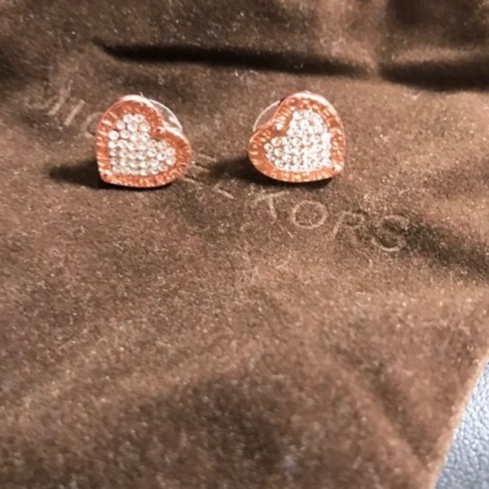 Brand new Michael kors rose gold earring