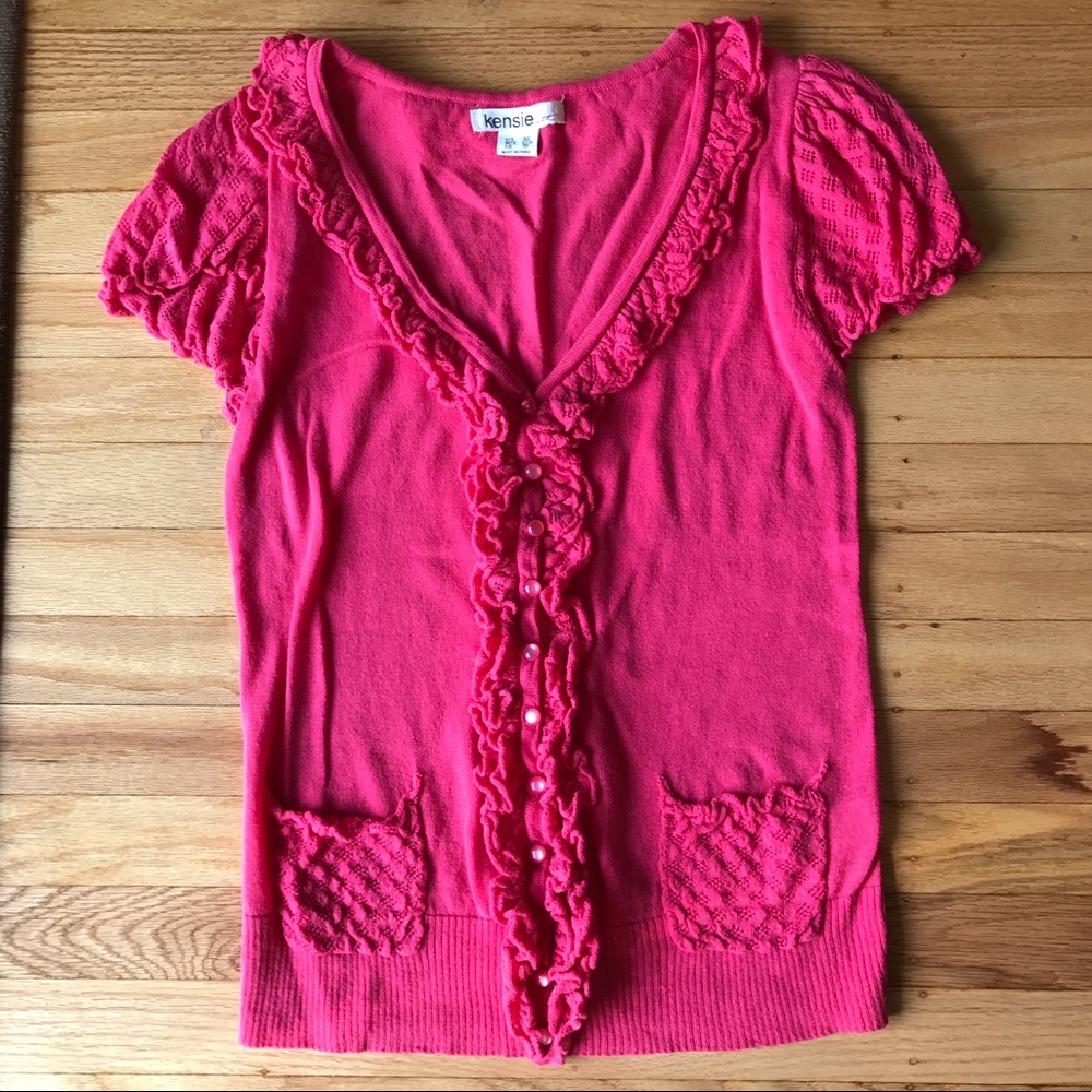 Kensie Top - Bright Pink