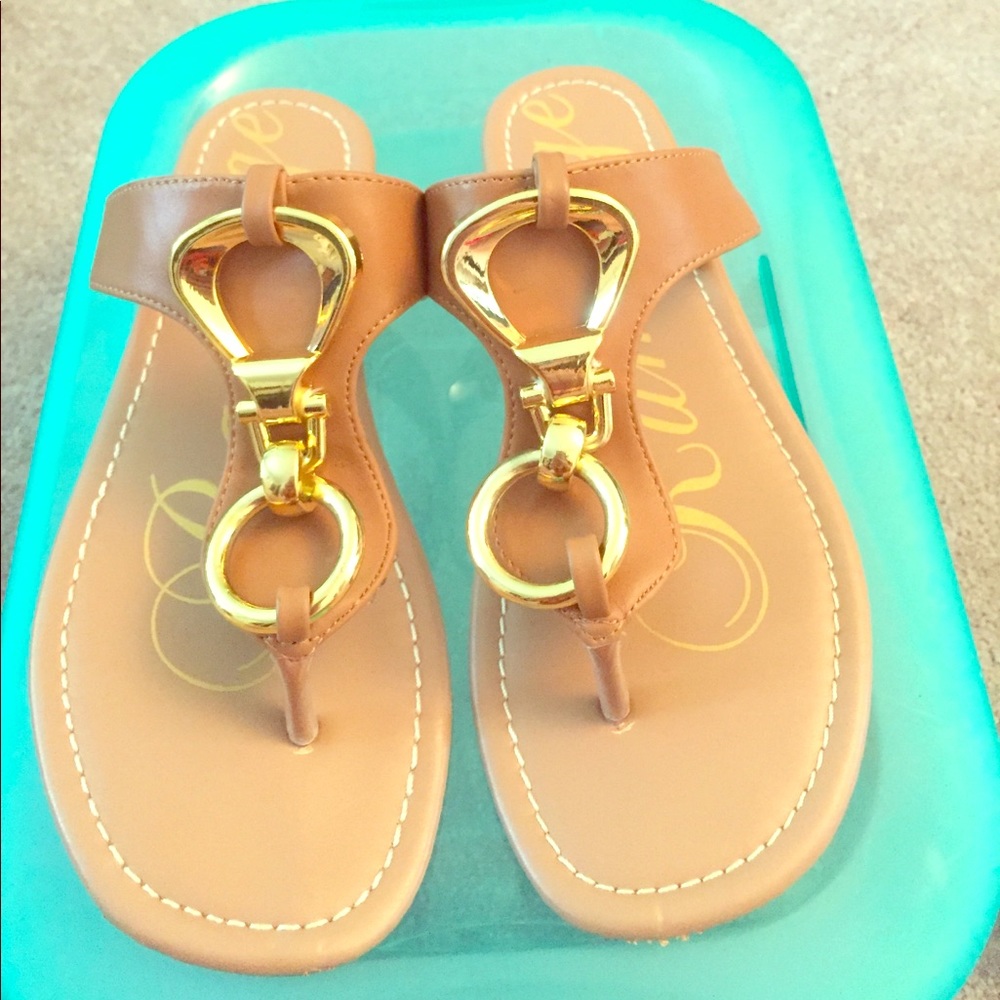Gold Accent Sandals