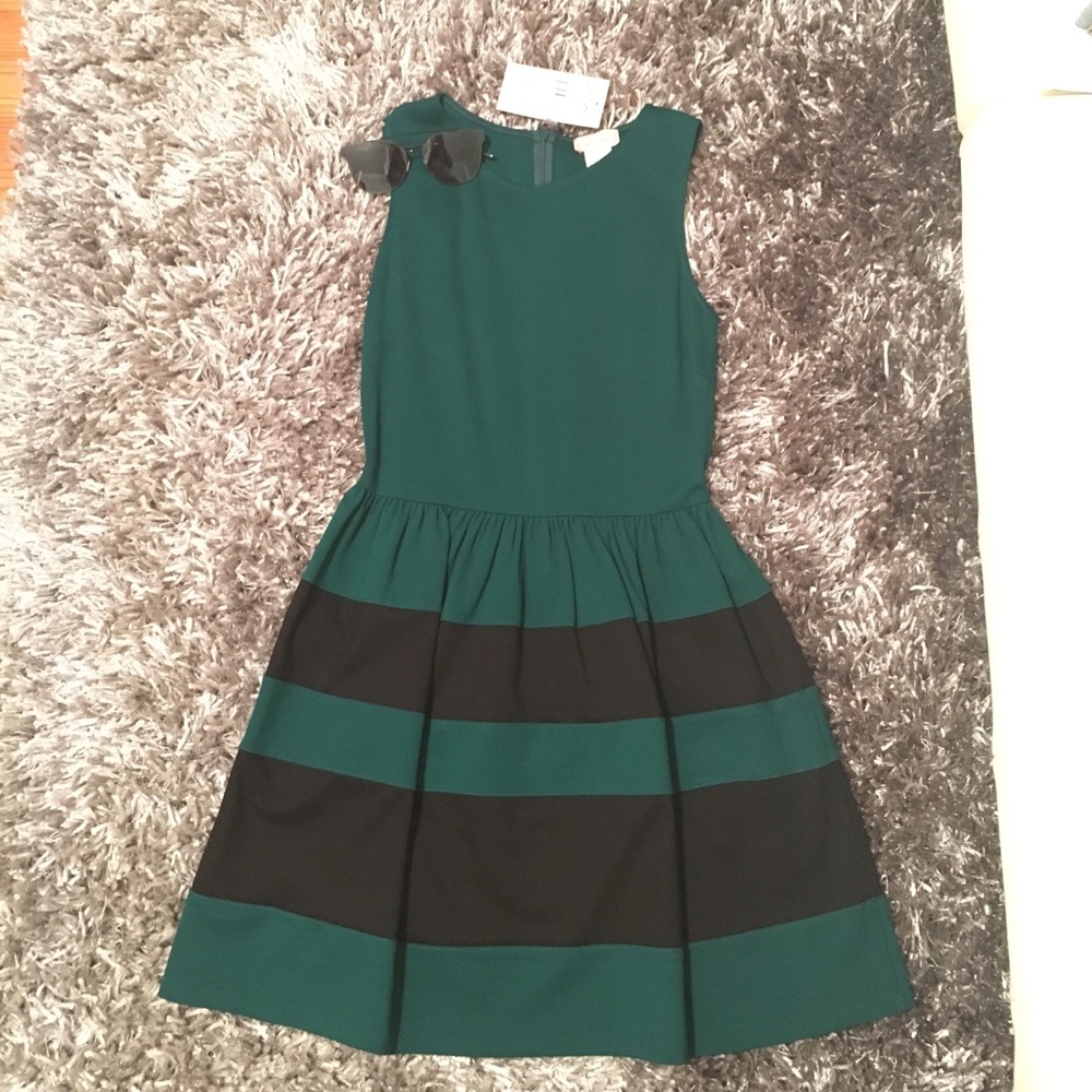 Emerald Green Fit & Flare Dress