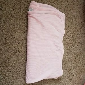 Pink receiving swaddle blanket