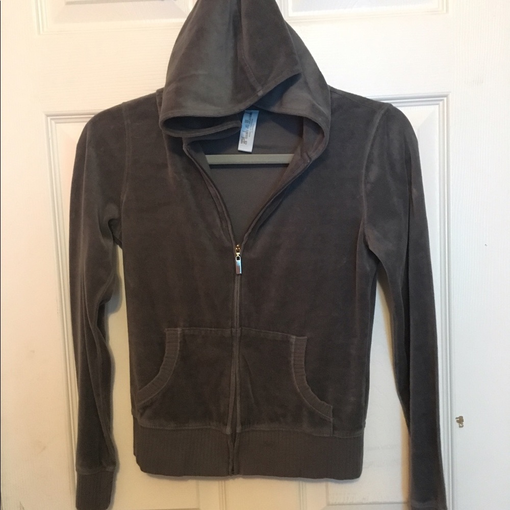 Gray plush jacket