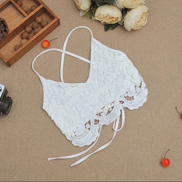 Gorgeous sexy lace bralette black/white - Picture 3 of 7