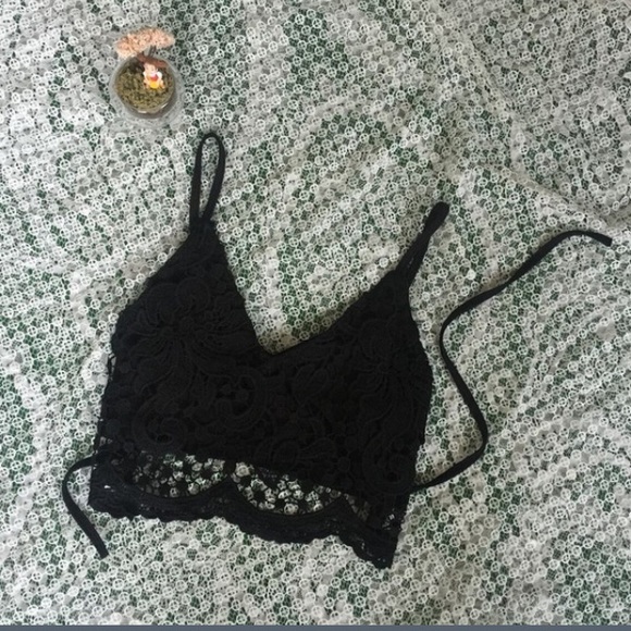 Gorgeous sexy lace bralette black/white - Picture 5 of 7