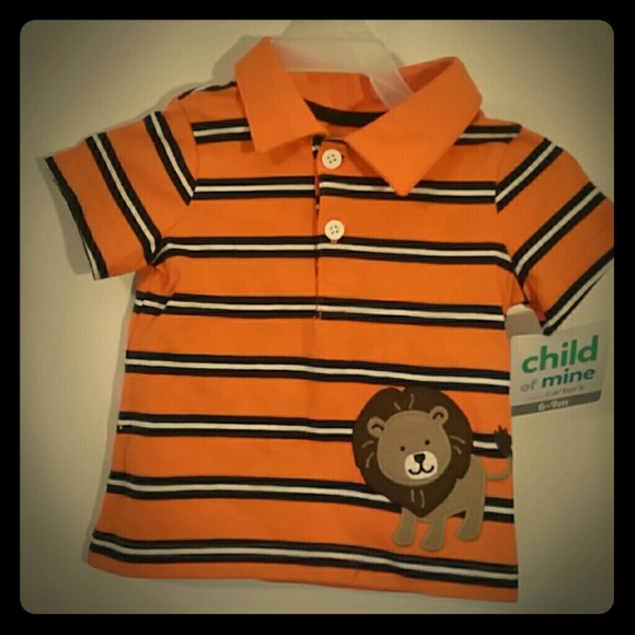 Other - Orange Lion Polo Shirt