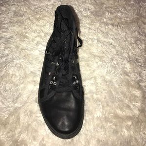 Cute and Sparkly high top sneakers.