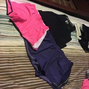 2 Nike Running shorts & Tank Large