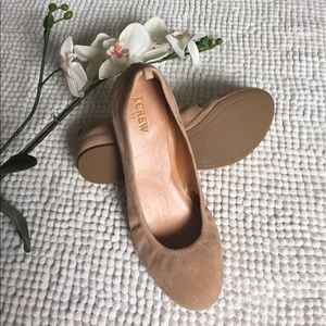 J. Crew Suede Anya Ballet Flats