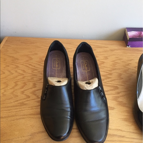 Clarks black shoes - Picture 1 of 1