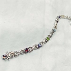 Multicolor gemstone bracelet