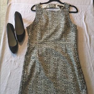 Banana Republic black & white dress.