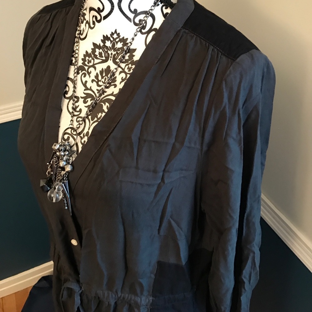 Long sleeve v-neck dress
