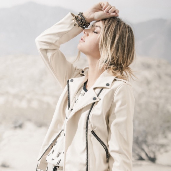 Moon River Jackets & Blazers - Moon river vegan leather moto jacket