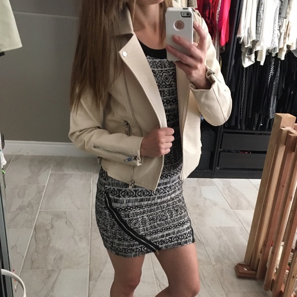 Moon river vegan leather moto jacket - Picture 3 of 8