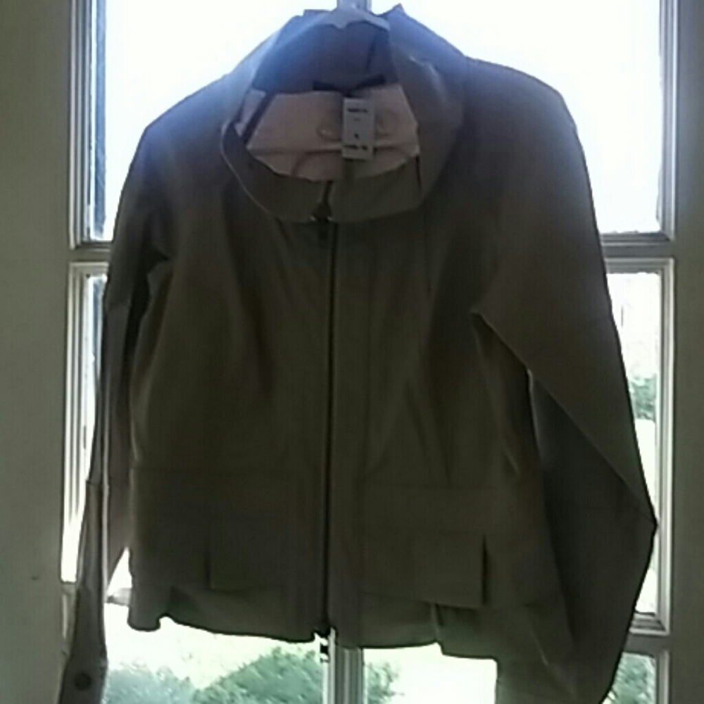 Katherine Barclay cotton khaki colored jacket