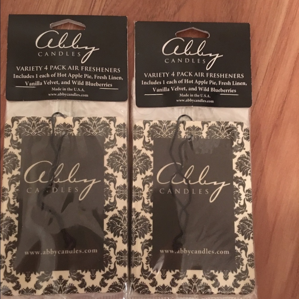 4 pack variety candle air fresheners