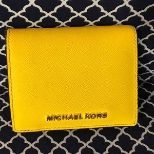 Yellow Michael Kors Wallet