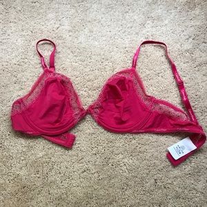 Calvin Klein Silk Red/Pink Bra