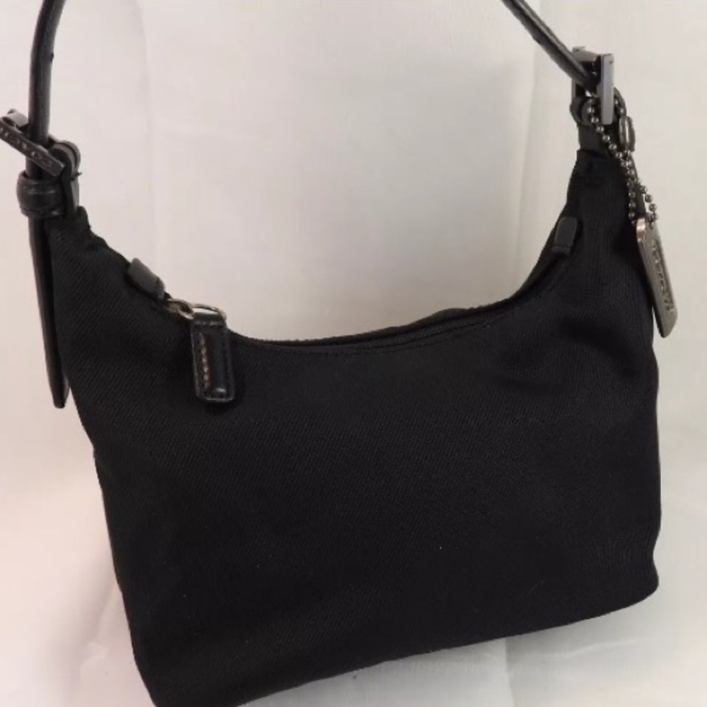 Coach #7428 Black genuine leather Mini Hobo.