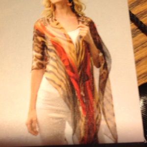 NWT Charlie Paige sheer coverup