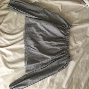 Brandy Melville off the shoulder striped shirt