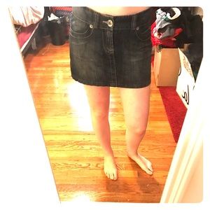 Denim mini skirt