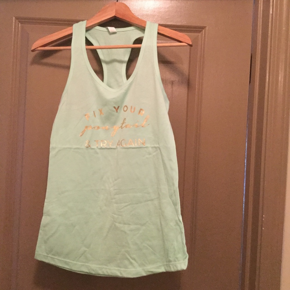 "Fix Your Ponytail And Try Again" Racerback Tank