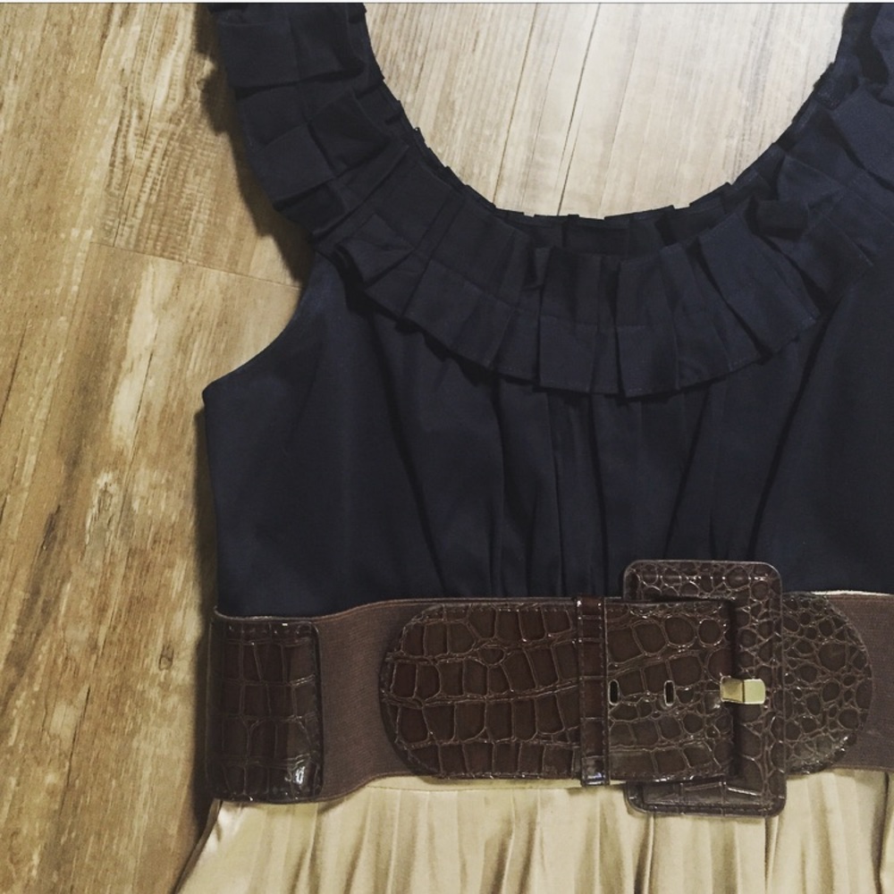 Navy & Tan Belted Classic