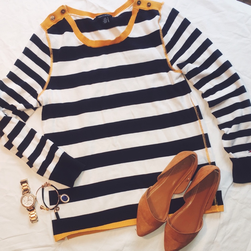 Tommy Hilfiger Navy/White Sweater